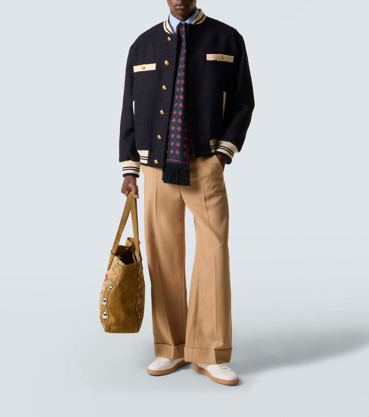 Valentino Tweed bomber jacket
