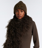 Goldbergh Valerie embroidered ribbed-knit beanie