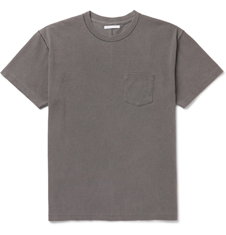 Photo: John Elliott - Oversized Garment-Dyed Cotton-Jersey T-Shirt - Gray