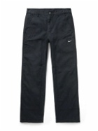 Nike - Life Straight-Leg Panelled Cotton-Canvas Trousers - Black