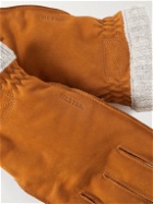 Hestra - Primaloft Fleece-Lined Full-Grain Leather Gloves - Brown