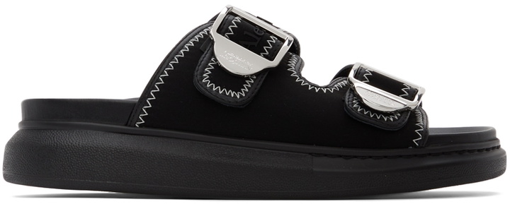 Photo: McQueen Black Hybrid Slide Sandals