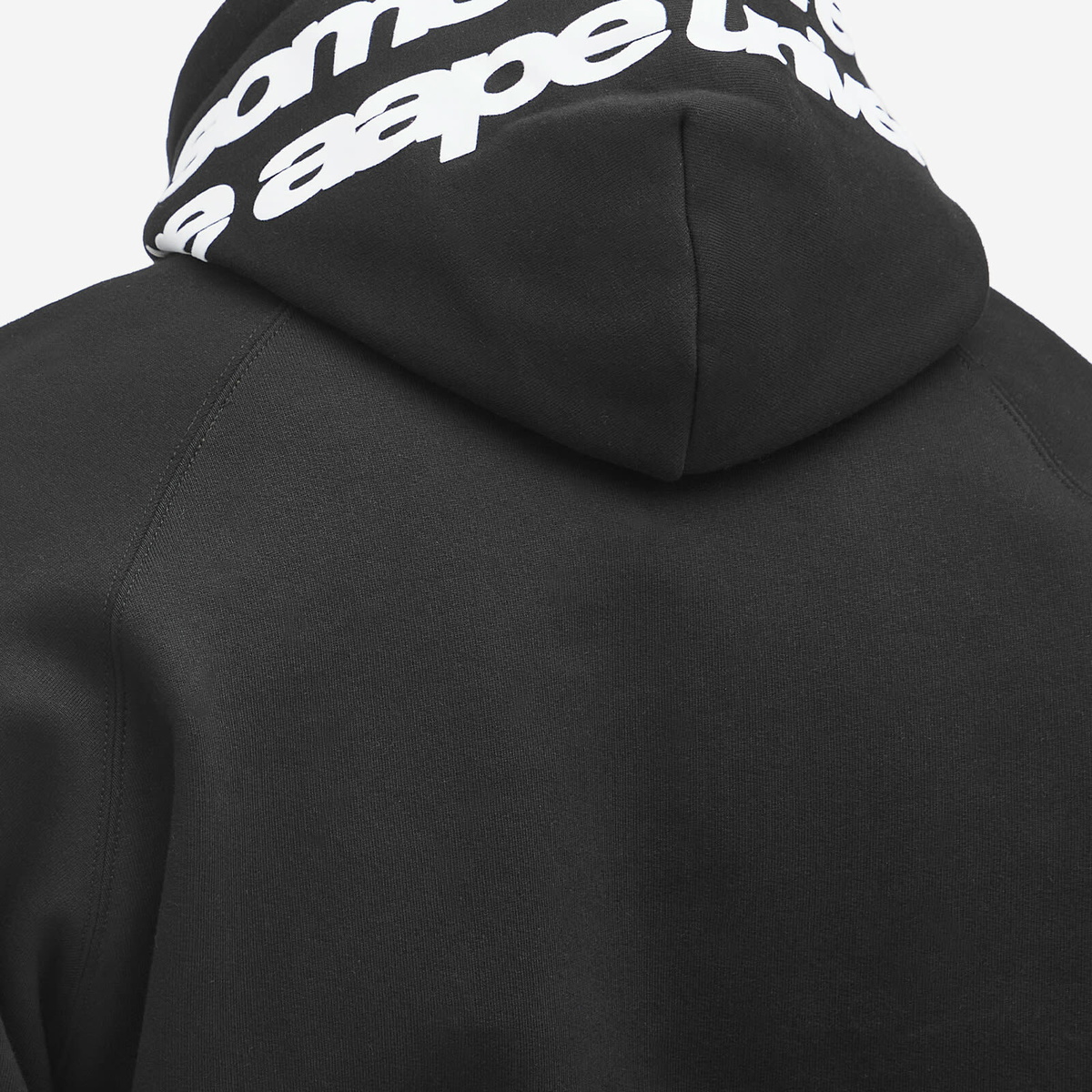 Men's AAPE Croc Chest Badge Hoody in Black