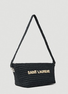 Saint Laurent - Le Raffia Shoulder Bag in Black