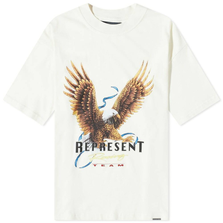 Photo: Represent Men's Racing Team Eagle T-Shirt in Flat White