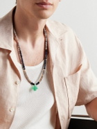 Jacquie Aiche - Gold, Opal, Chrysoprase and Heishi Shell Beaded Necklace