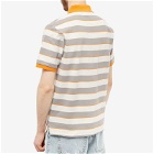 Billionaire Boys Club Men's Striped Polo Shirt in Orange Stripe