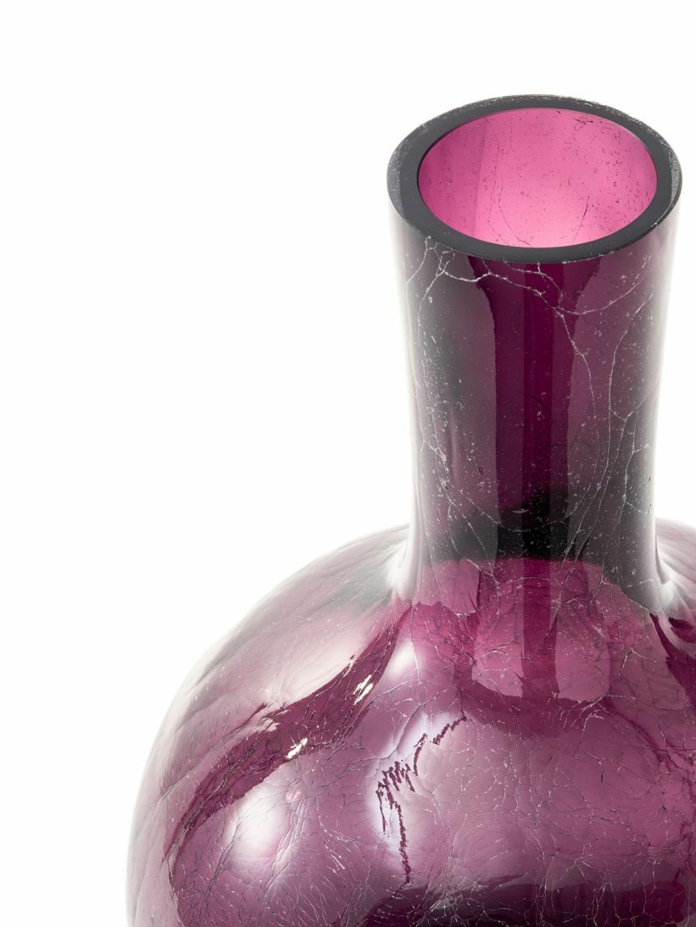 POLSPOTTEN Purple Large Ball Body Glass Vase