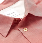 Paul Smith - Coral Slim-Fit Cotton and Linen-Blend Shirt - Coral