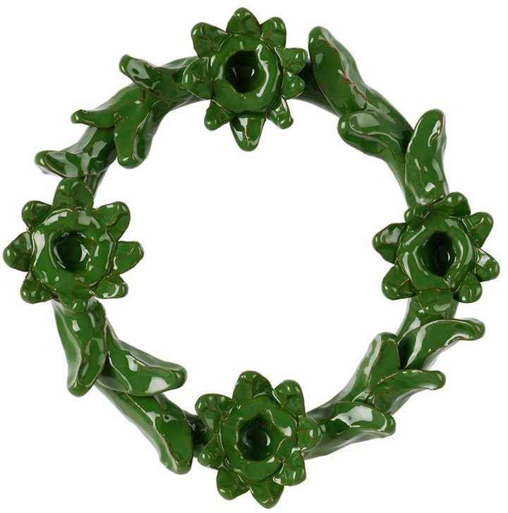 Photo: GERSTLEY Green Circle Flower Candle Holder