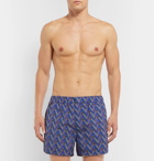 Missoni - Slim-Fit Mid-Length Printed Swim Shorts - Purple