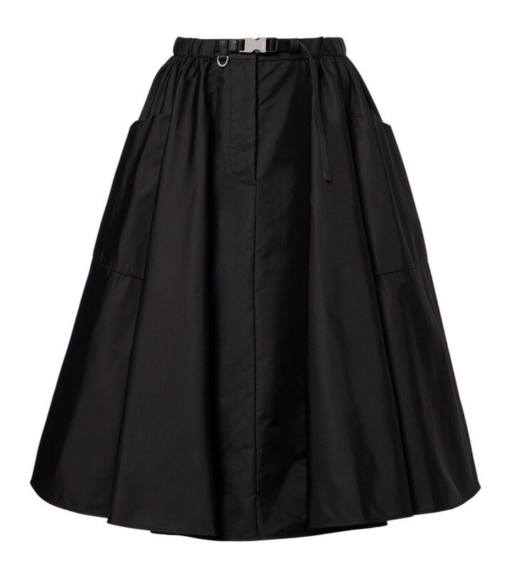 Photo: Prada Re-Nylon belted midi skirt