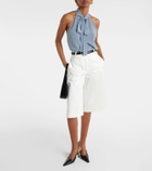 Nili Lotan Zelie halterneck silk top