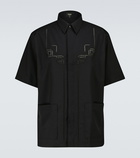 Fendi Embroidered wool shirt