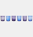 Polspotten Cobalt set of 6 Tumblers