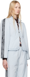 Sandy Liang Blue Eileen Jacket