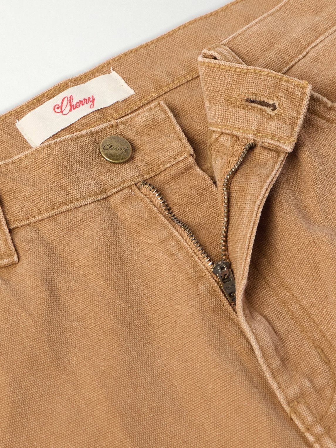 Cherry Los Angeles - Straight-Leg Panelled Printed Cotton-Canvas Trousers - Brown