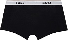 BOSS Three-Pack Black Logo Boxer Briefs