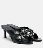 Balenciaga Cagole leather mules