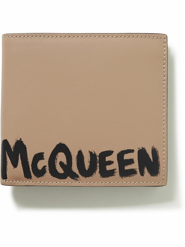 Photo: Alexander McQueen - Logo-Print Leather Bifold Cardholder