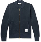 Thom Browne - Honeycomb-Knit Cotton Zip-Up Sweatshirt - Men - Navy