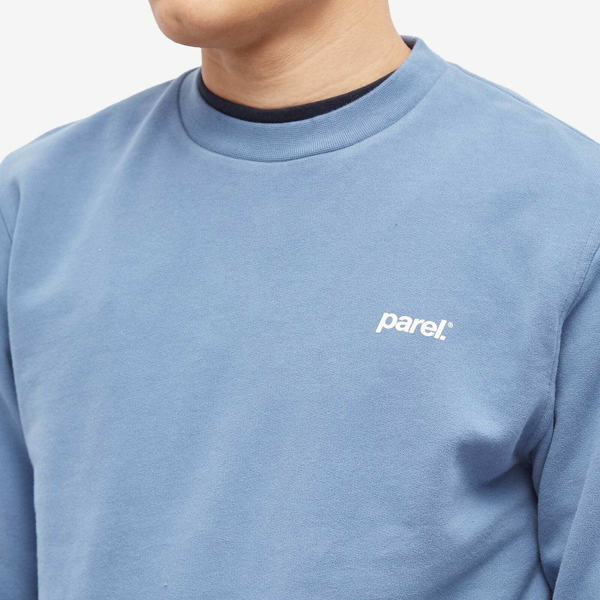 Parel Studios Men's BP Crew Neck Sweat in Faded Blue