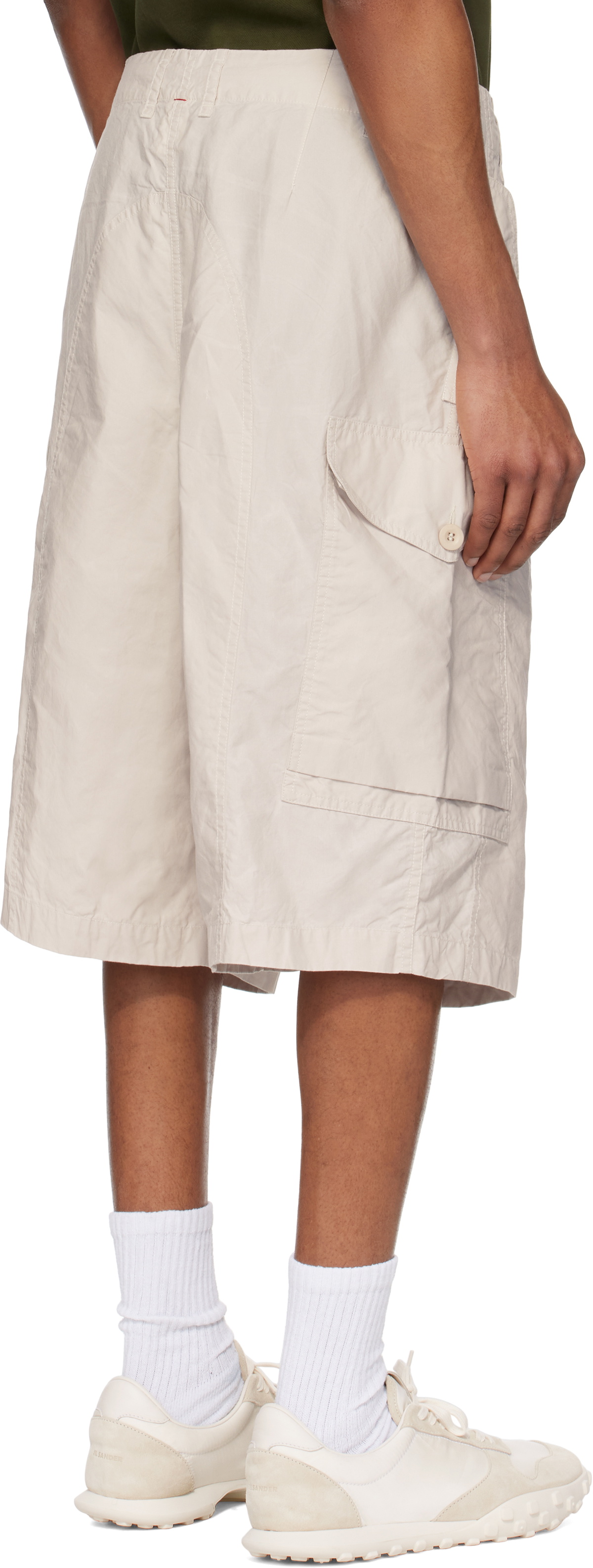 CASEY CASEY Off-White Mamo Cargo Shorts