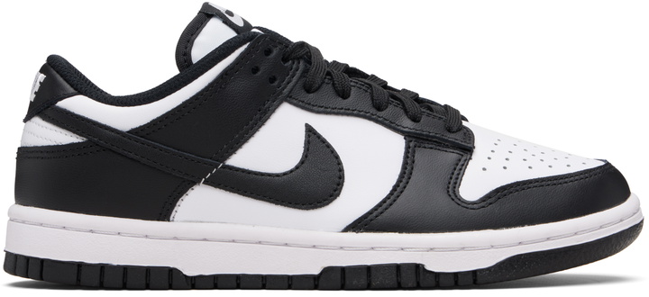 Photo: Nike White & Black Dunk Low Sneakers