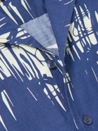 Orlebar Brown - Hibbert Living Dream Camp-Collar Printed Linen-Blend Shirt - Blue