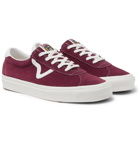 Vans - Style 73 DX Anaheim Factory Leather-Trimmed Suede Sneakers - Burgundy
