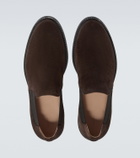 The Row Parker suede slip-on shoes