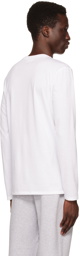 Lacoste White Crewneck Long Sleeve T-Shirt