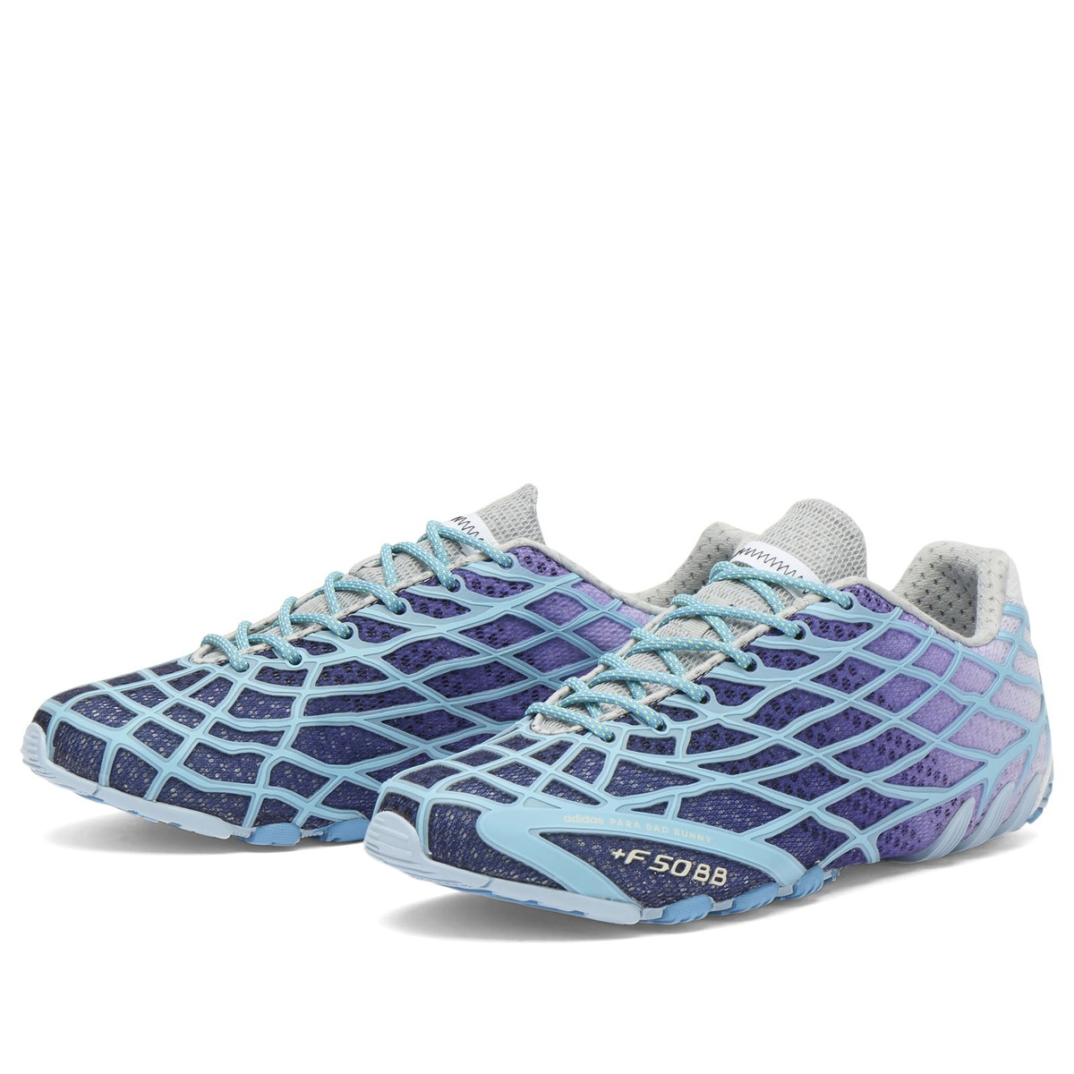 Adidas x Bad Bunny F50 Sneaker in Dark Marine/Light Blue/Clear Sky