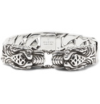 Gucci - Tiger Head Sterling Silver Bracelet - Silver