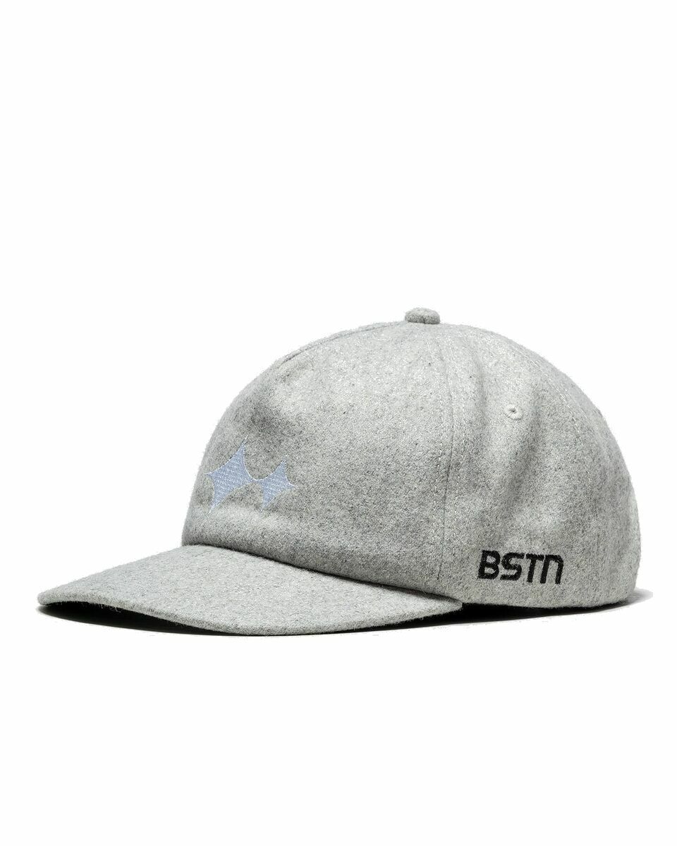 Photo: Bstn Brand Wool Logo Cap Grey - Mens - Caps