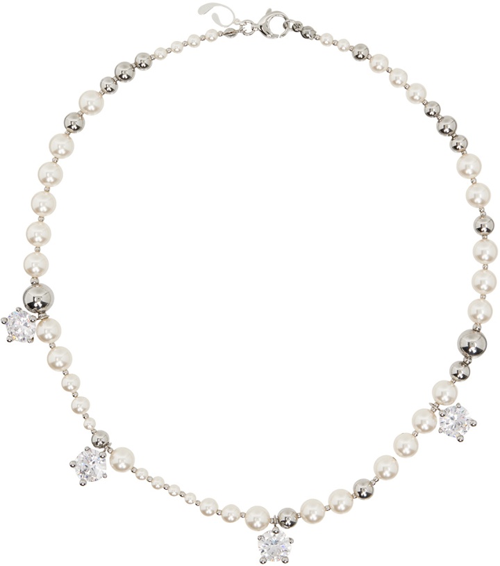 Photo: Panconesi White & Silver Perla Necklace