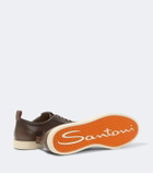 Santoni Leather sneakers