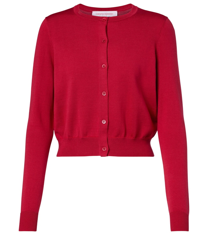 Photo: Carolina Herrera Cropped silk and cotton cardigan