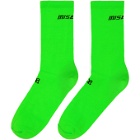 MISBHV Green Logo Socks