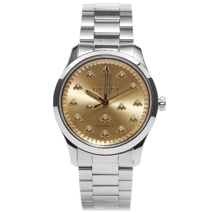 Photo: Gucci Men's Jewellery G-Timeless Multibee Watch in Silver/Gold 38Mm