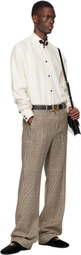Valentino Beige Rolled Cuff Trousers