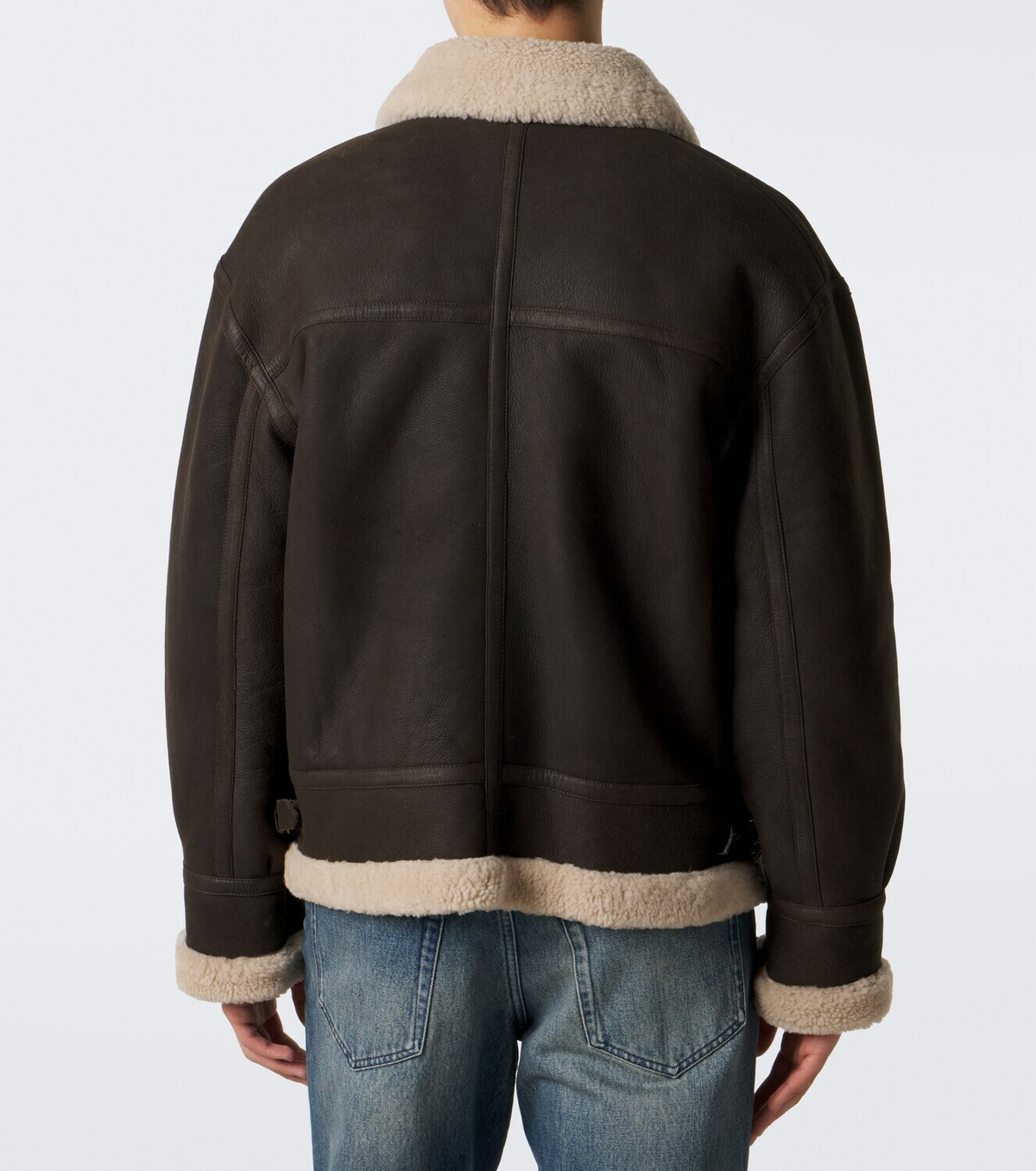 Arma Sano shearling-lined leather jacket