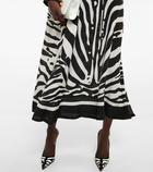 Dolce&Gabbana - Zebra silk crêpe de chine shirt dress