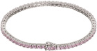 Hatton Labs Silver & Pink Tennis Bracelet