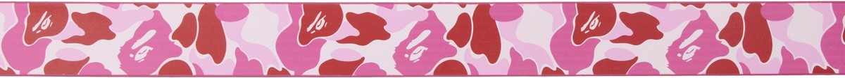 BAPE Pink ABC Camo 'BAPE' Leather Belt