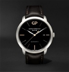 Girard-Perregaux - 1966 Infinity Edition Automatic 40mm Stainless Steel and Leather Watch, Ref. No. 49555-11-632-BB60 - Black