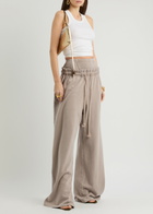 Knwls Haze Layered Cotton Sweatpants Taupe