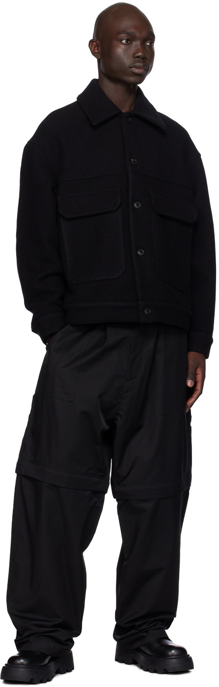 Lownn Black Relaxed Fit Jacket