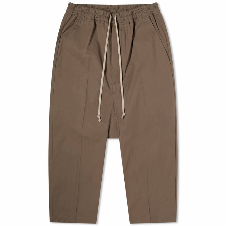 Photo: Rick Owens Men's Cropped Drawstring Pants in Dust