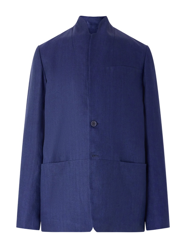 Photo: SEASE - Ellen Linen and Cotton-Blend Blazer - Blue